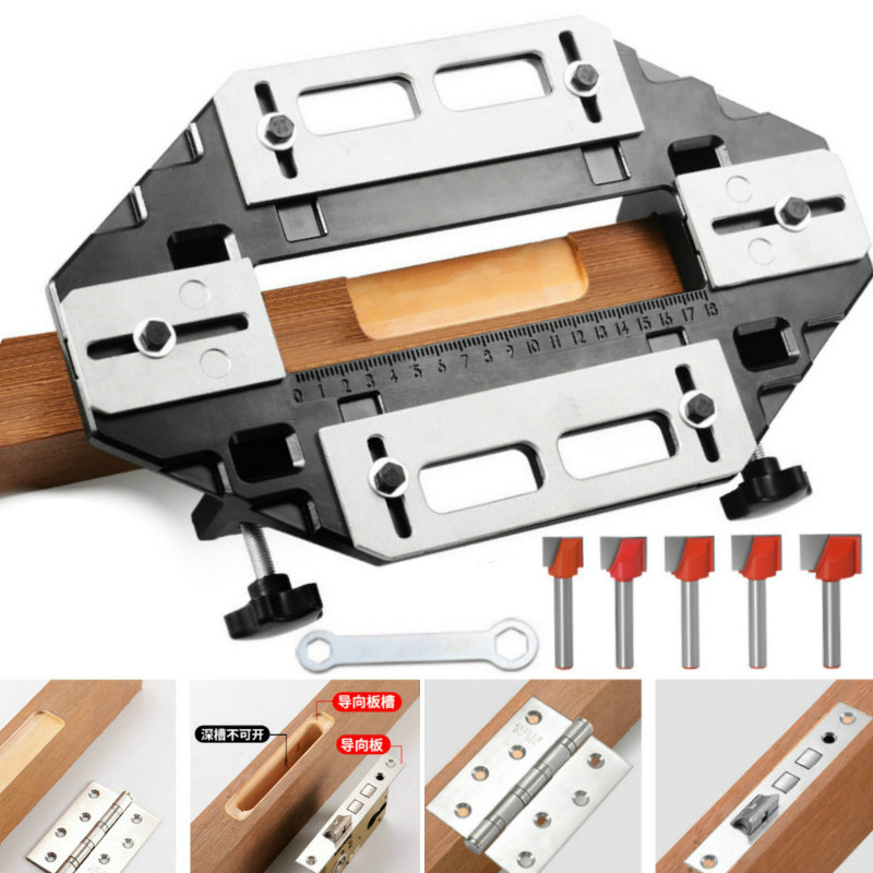 Woodworking Router Templates - 라우터 비트가있는 새로운 목공 슬롯 로케이터