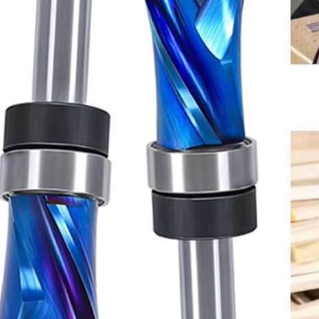 Woodworking Router Templates - 카바이드/스파이럴/업다운 플러시 트림 라우터 비트 6.35mm