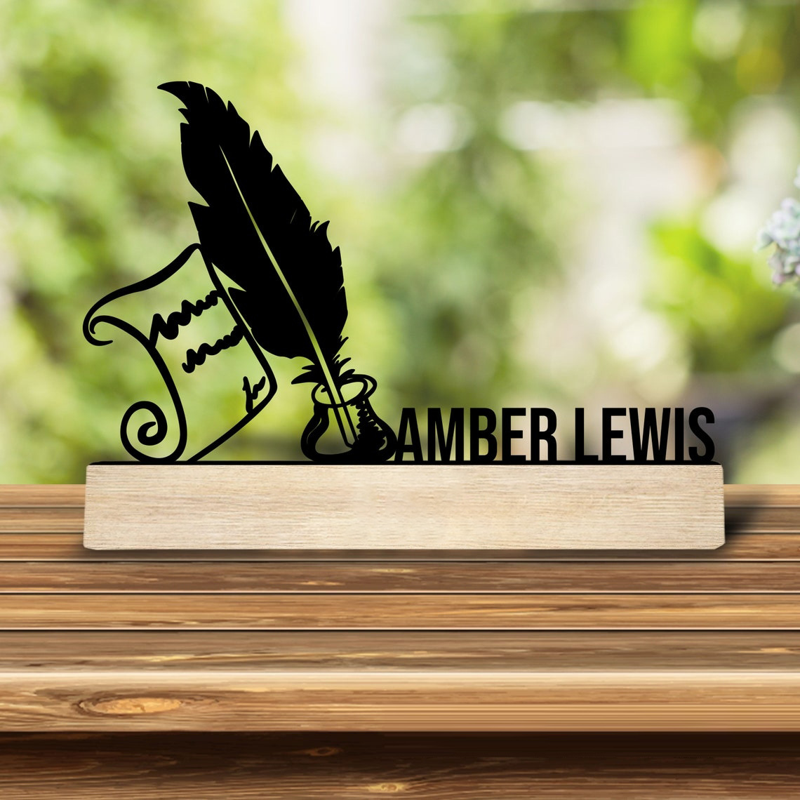 Woodworking Laser - 1개 맞춤형 레트로 철제 조각상 장식품,
