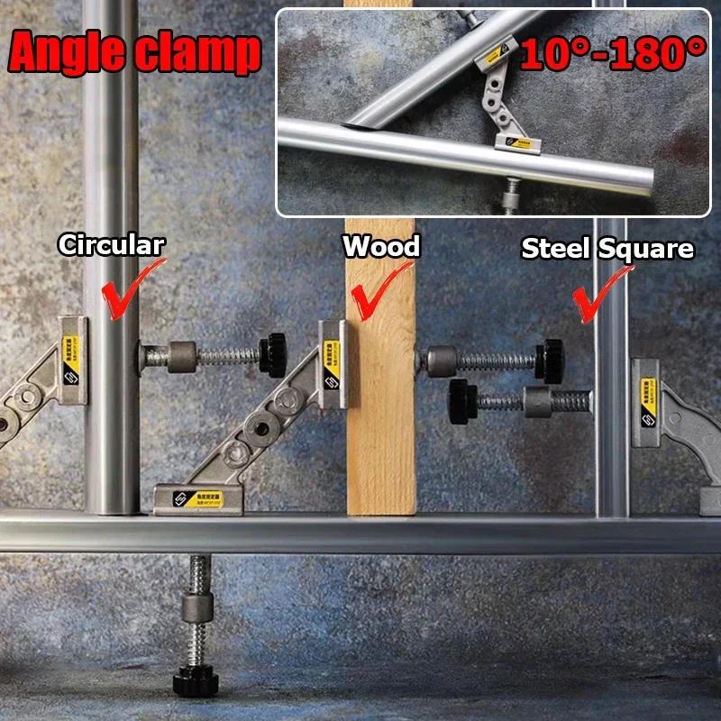 Woodworking Right Angle Clamp - 10-180도 조정 가능한 직각 코너 클램프
