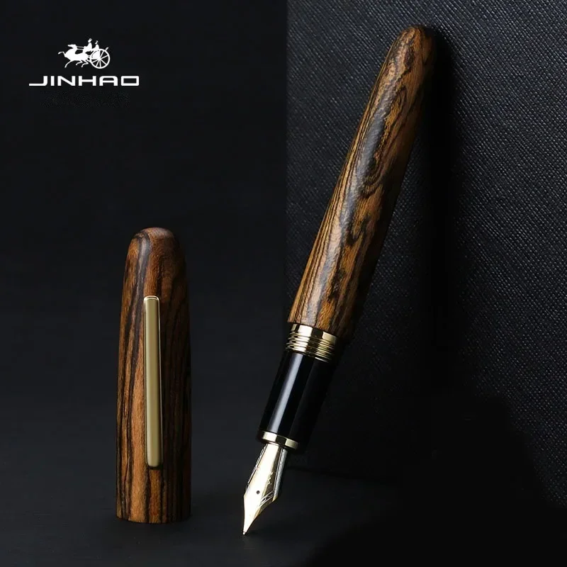 Woodworking School - Jinhao 9056 천연 나무 수제 만년필