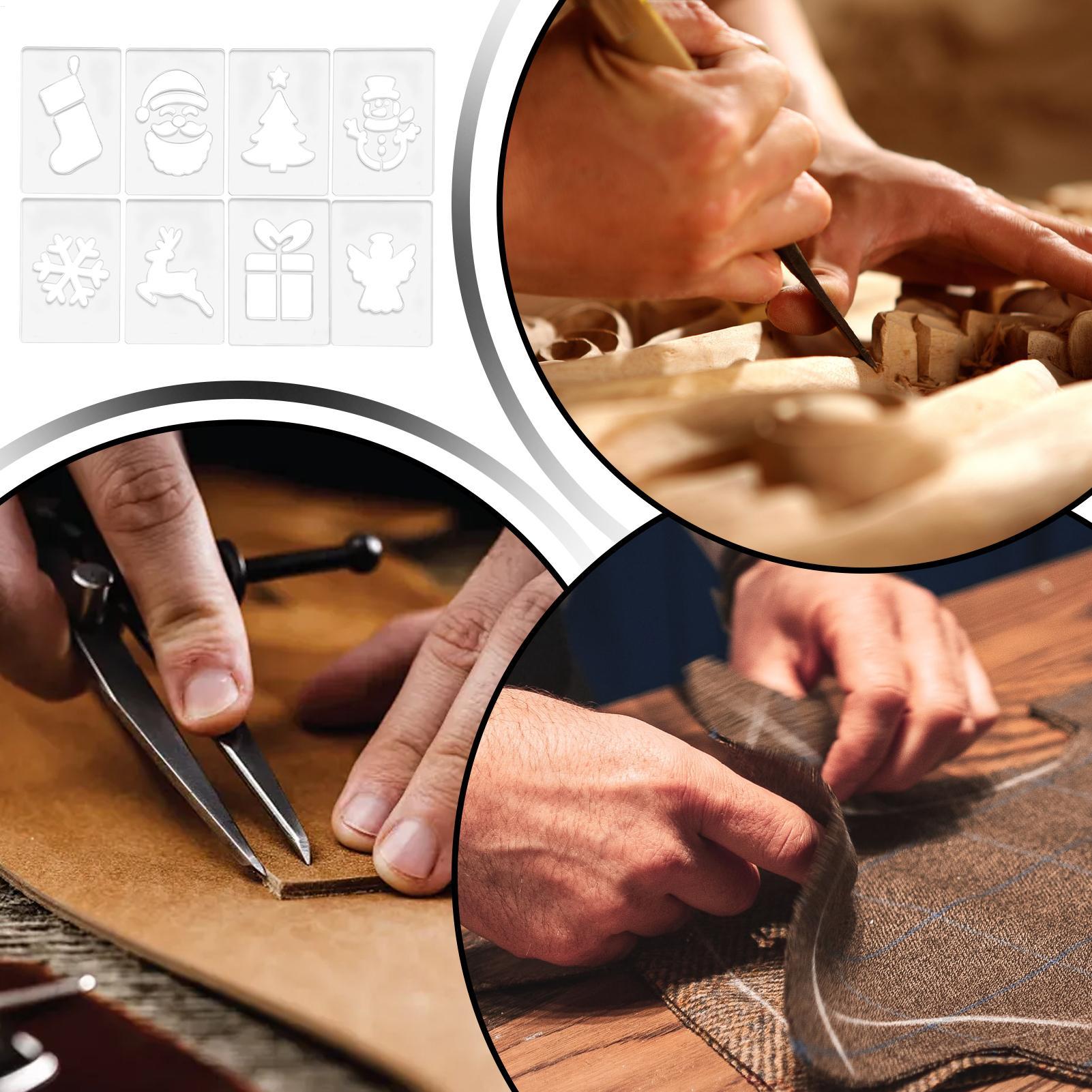 Woodworking Templates - 크리스마스 스텐실 휴대용 목공 스텐실 휴일
