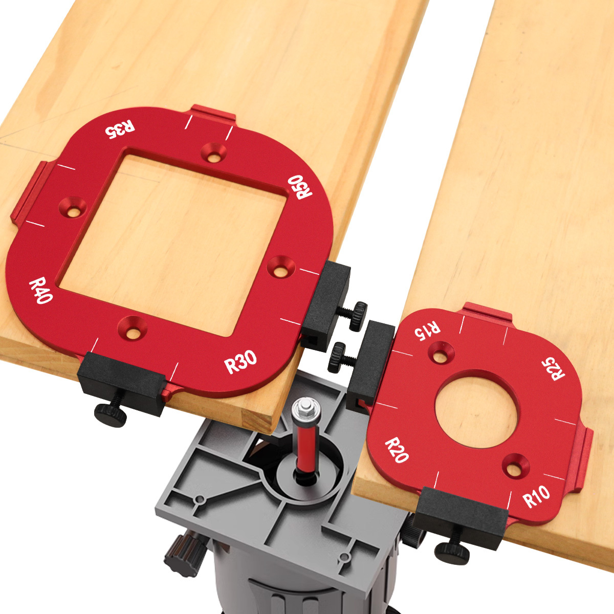 Woodworking Router Templates - 목공 라우터 코너 라디우스 템플릿, 4-in-1