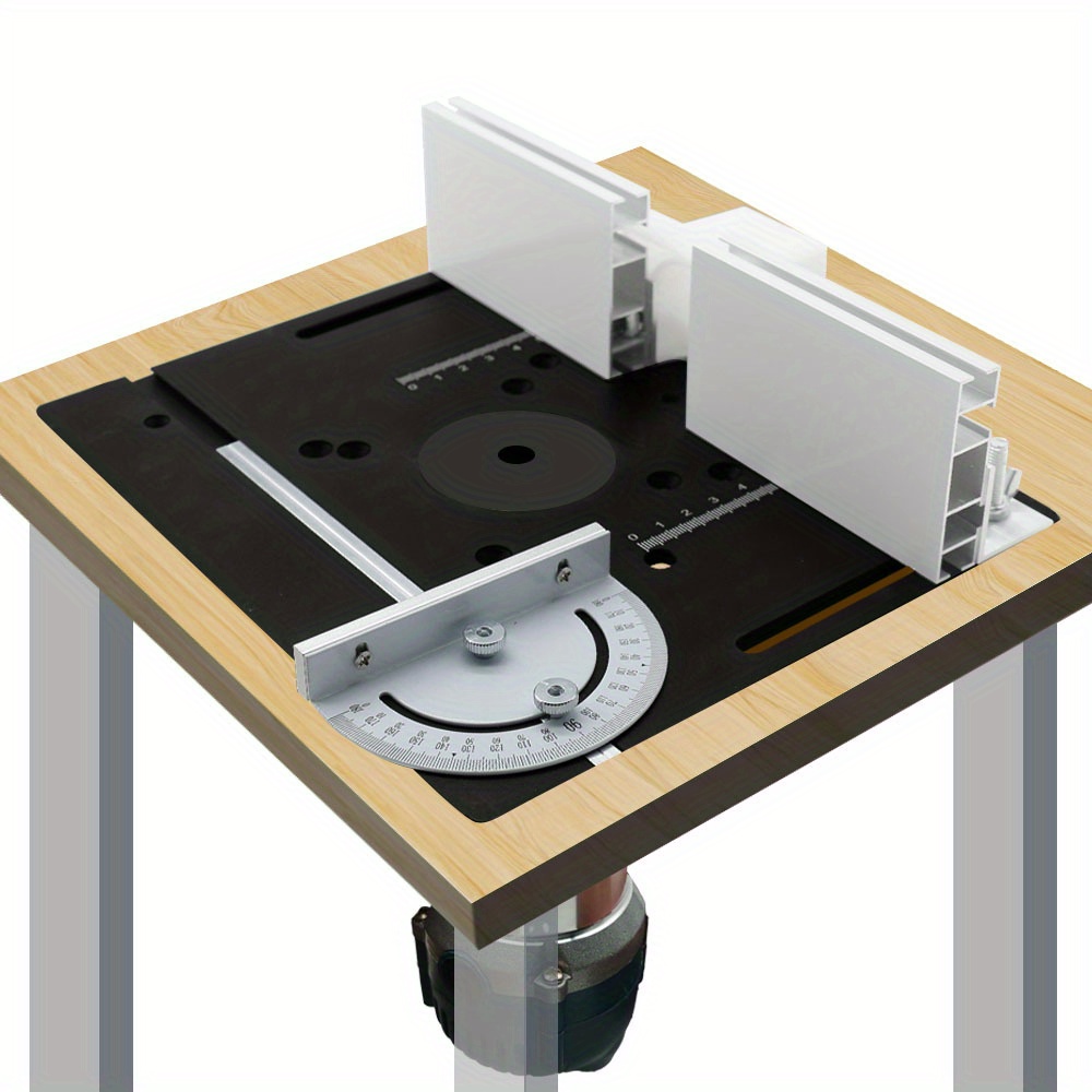 Woodworking Routers - 알루미늄 라우터 데스크탑 삽입 보드, 각진