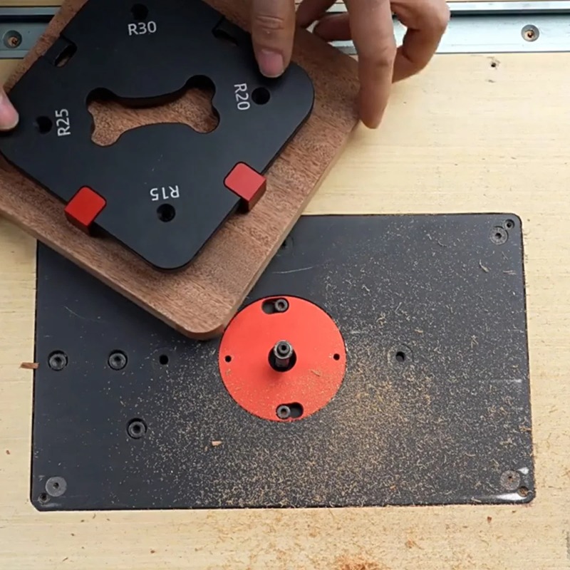 Woodworking Router Templates - R15/R20/R25/R30/R35/R40/R45/R50 알루미늄 합금 라우터 코너 라디우스