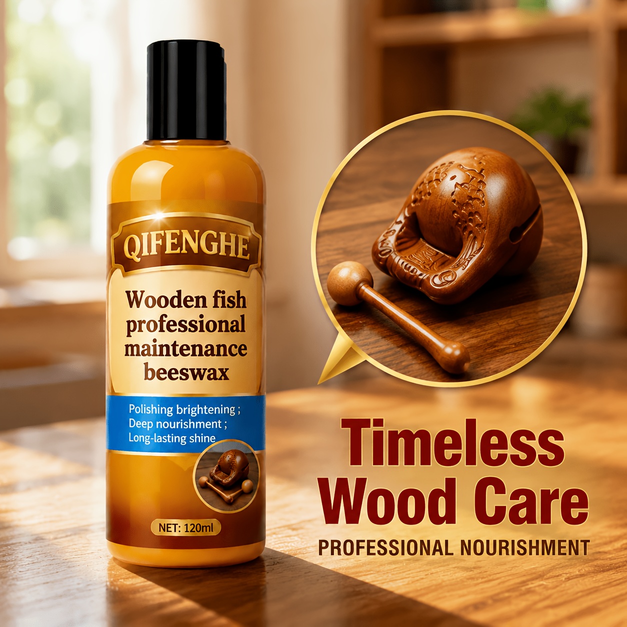 Woodworking Oil - 퀵 샤인 비즈왁스 (목재용) 4.06oz -