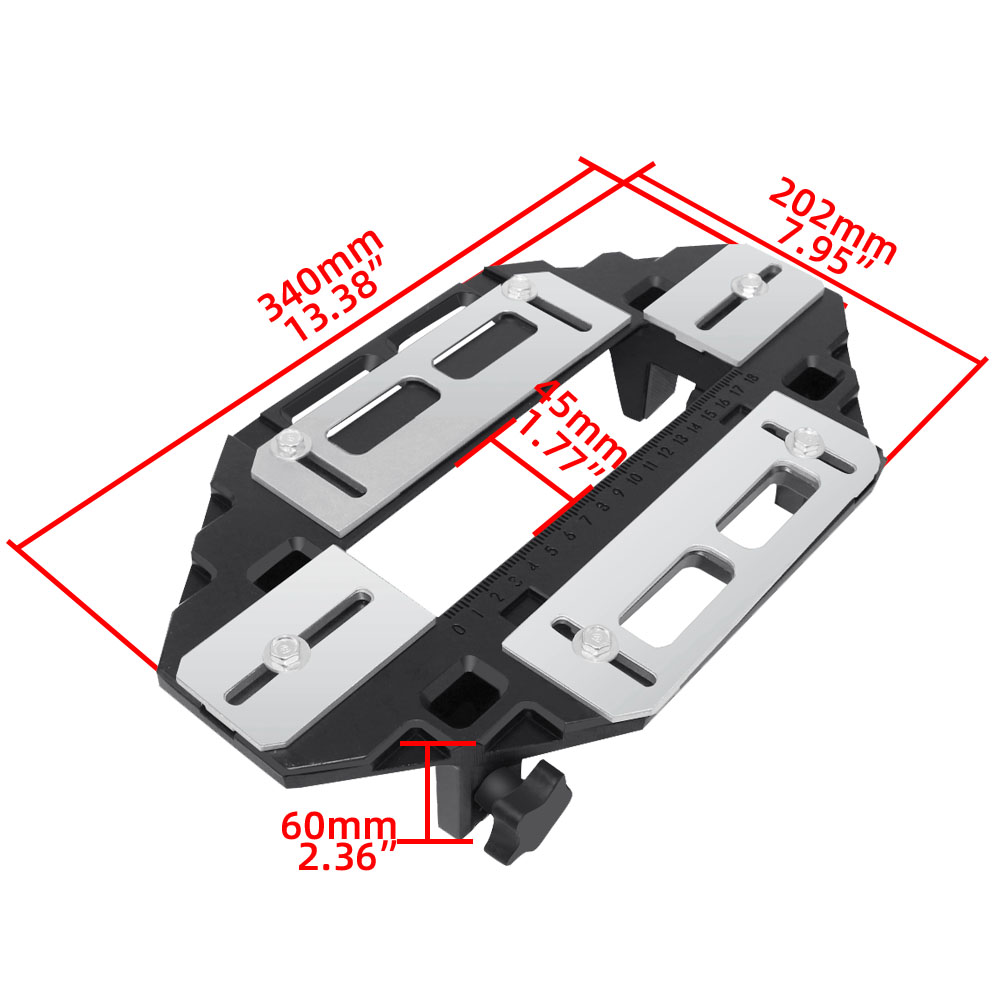 라우터 비트가있는 새로운 목공 슬롯 로케이터 알루미늄  - Woodworking Router Templates 리뷰 및 가격