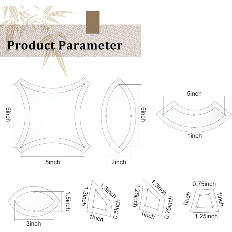 더블 웨딩 링 아크릴 퀼팅 템플릿, 투명 아크릴 퀼팅  - Woodworking Templates 리뷰 및 가격