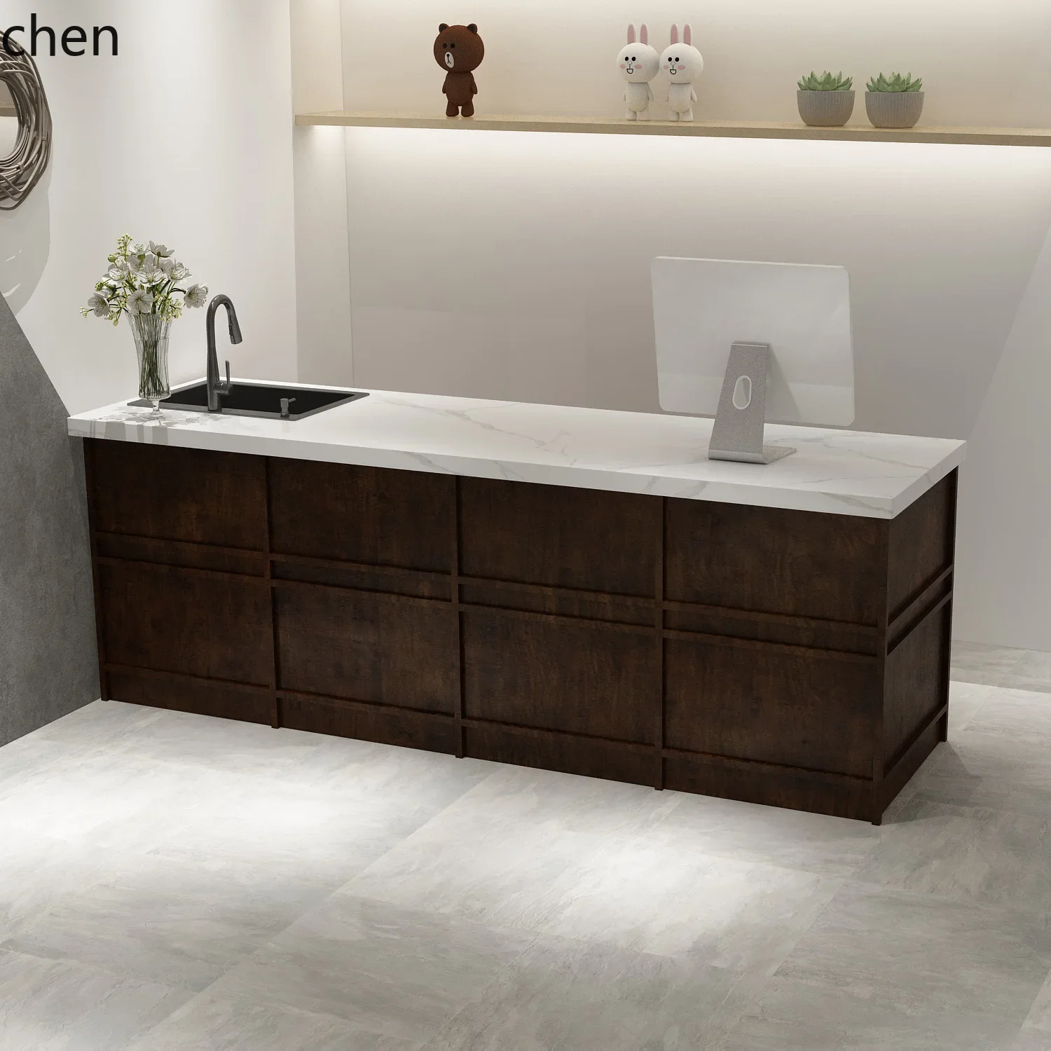 TQH7.2 꽃집 꽃꽂이 특별 계산대 프론트 데스크 페 - Wood Woodworking 리뷰 및 가격