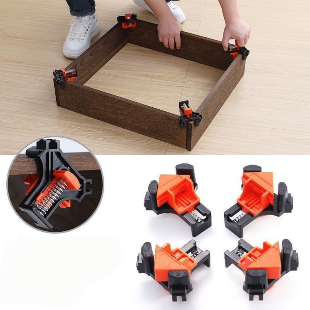 4개 90 °   직각 클램프 고정 클립 액자 코너 클 - Woodworking Right Angle Clamp 리뷰 및 가격
