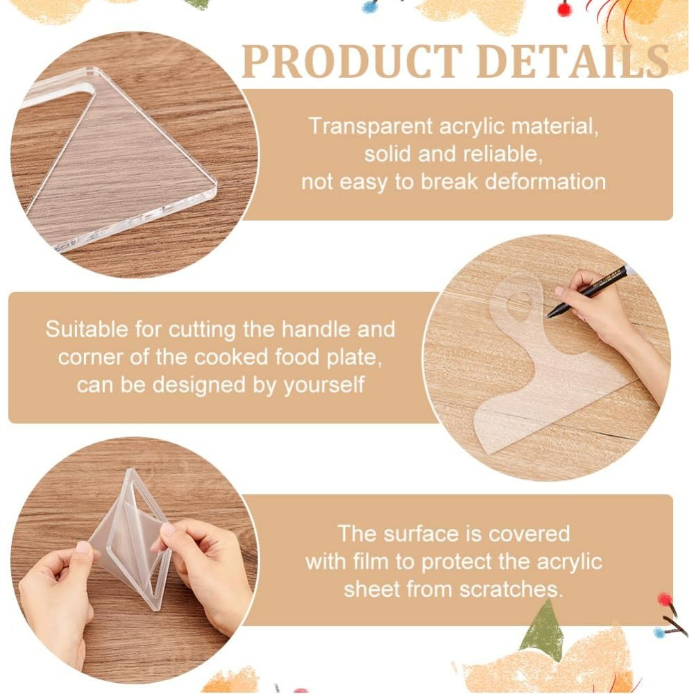 7개 세트 샤쿠테리 템플릿 아크릴 핸들 커팅 보드 라우 - Woodworking Router Templates 리뷰 및 가격