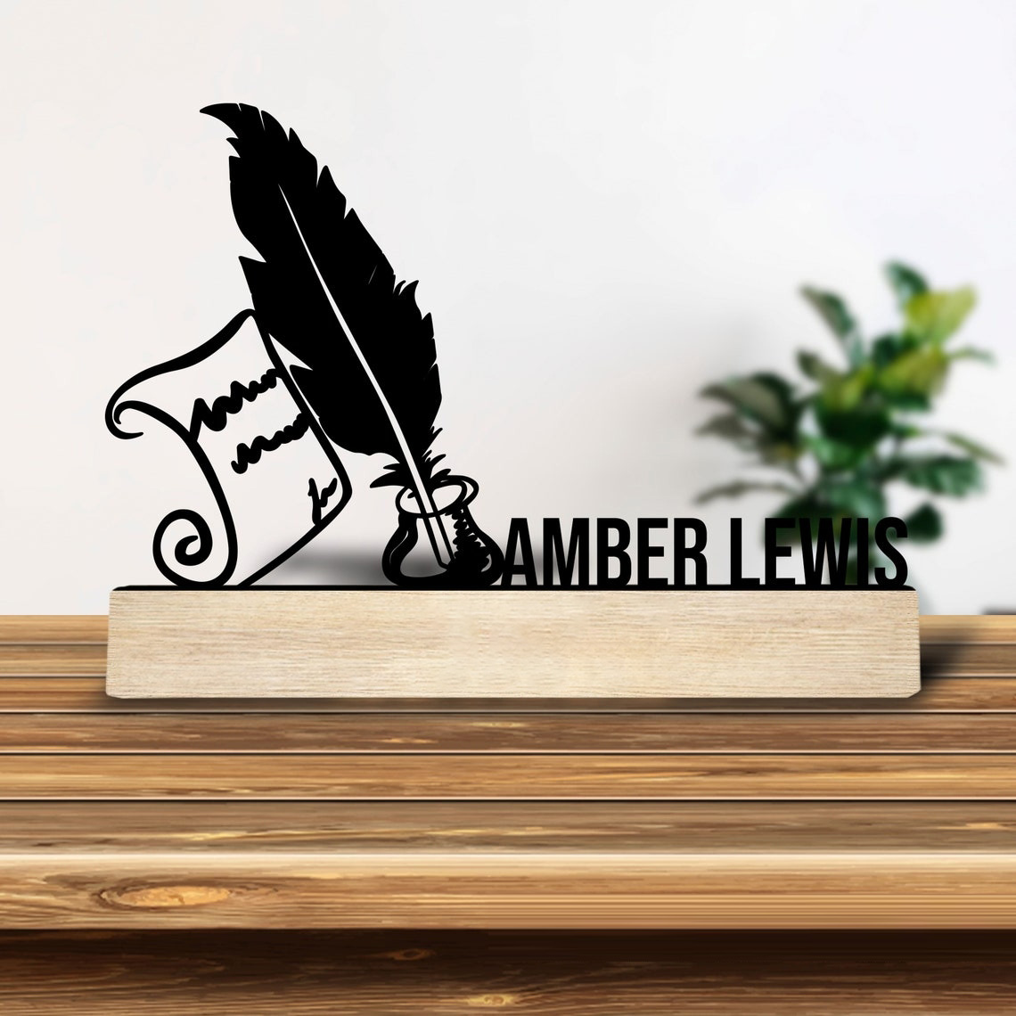 1개 맞춤형 레트로 철제 조각상 장식품, 나무 받침대가 - Woodworking Laser 리뷰 및 가격