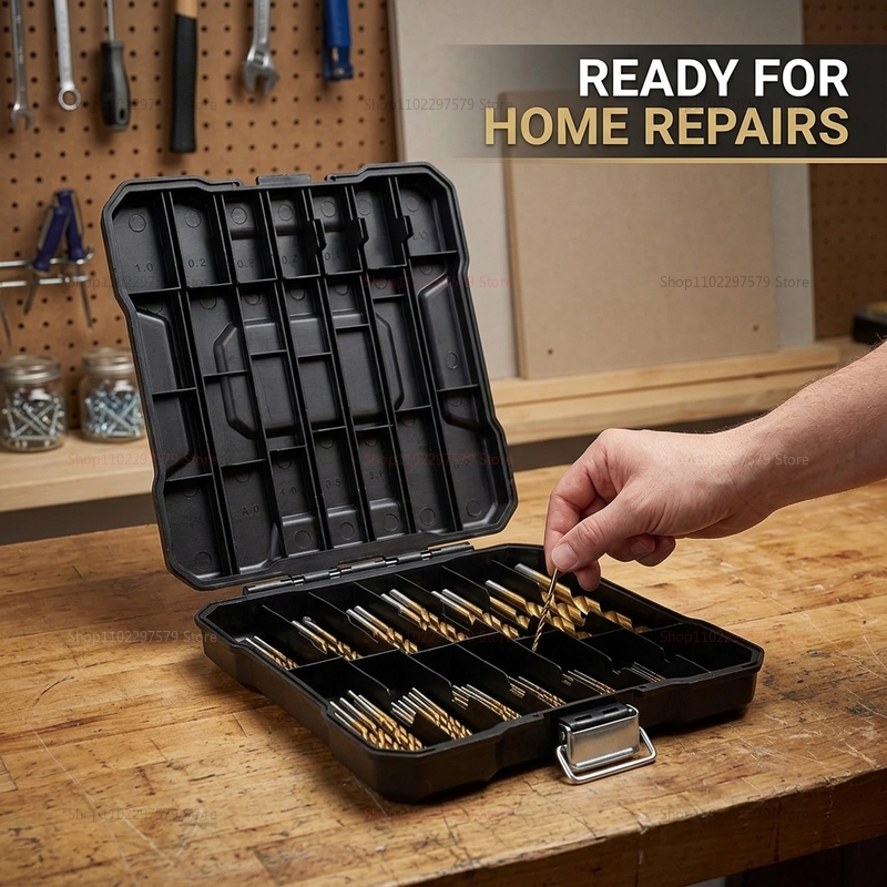 99개 티타늄 드릴 비트 세트 1.5mm-10mm (강 - Woodworking Garage 리뷰 및 가격