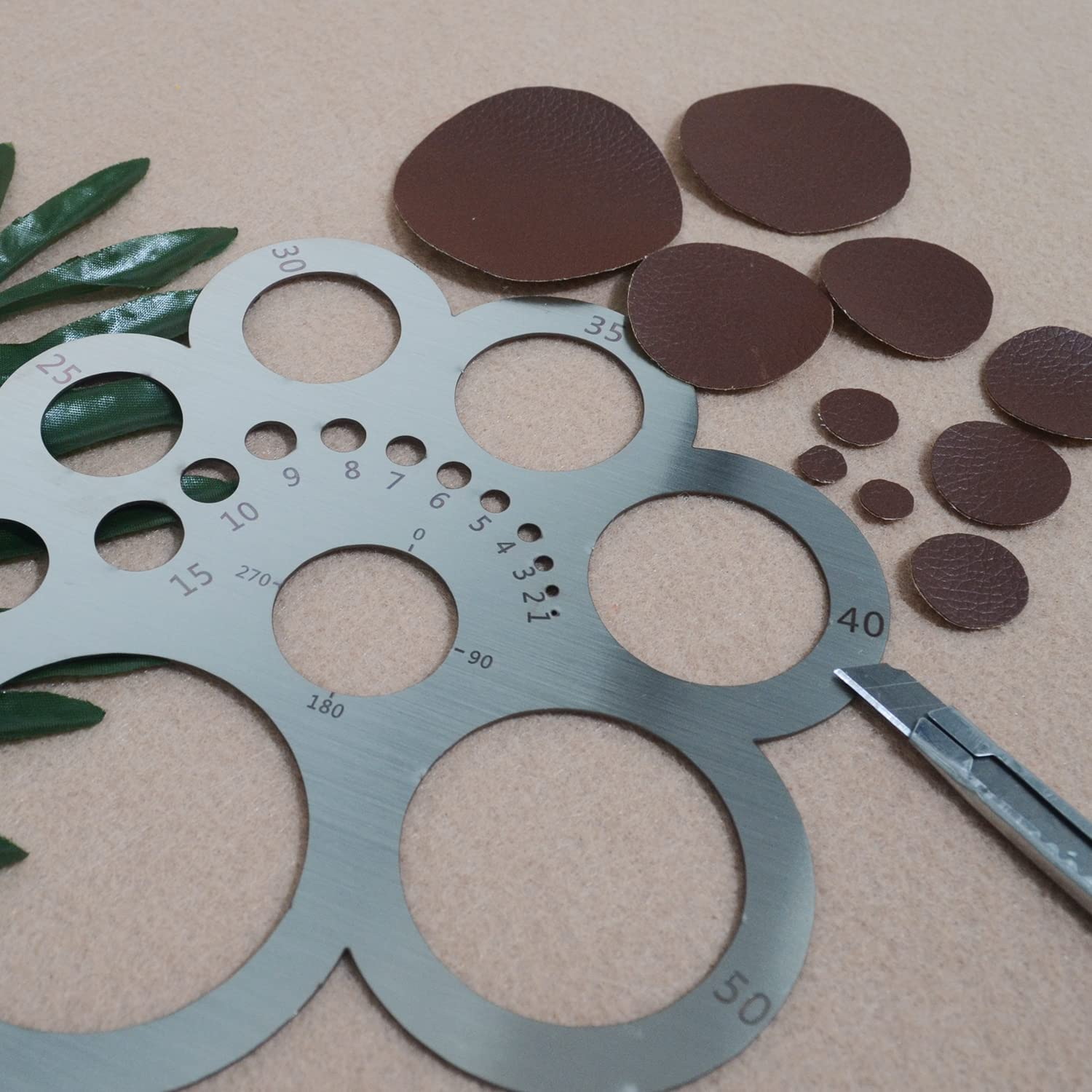 -[33A Tvdae] 가죽 절단 도구 코너 커터 원형 - Woodworking Templates 리뷰 및 가격
