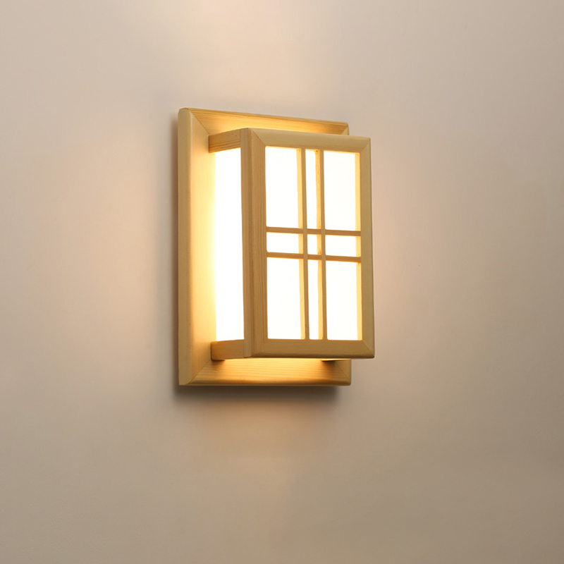 일본식 벽 램프 단단한 나무 LED 조명 거실 침실 인 - Woodworking Japanese 리뷰 및 가격