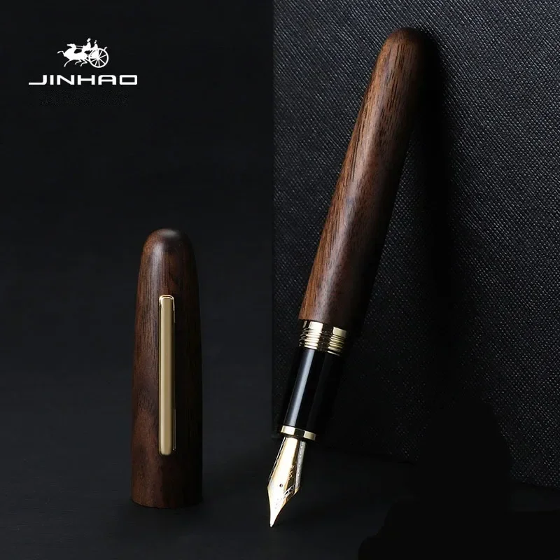 Jinhao 9056 천연 나무 수제 만년필 M/F 펜 - Woodworking School 리뷰 및 가격