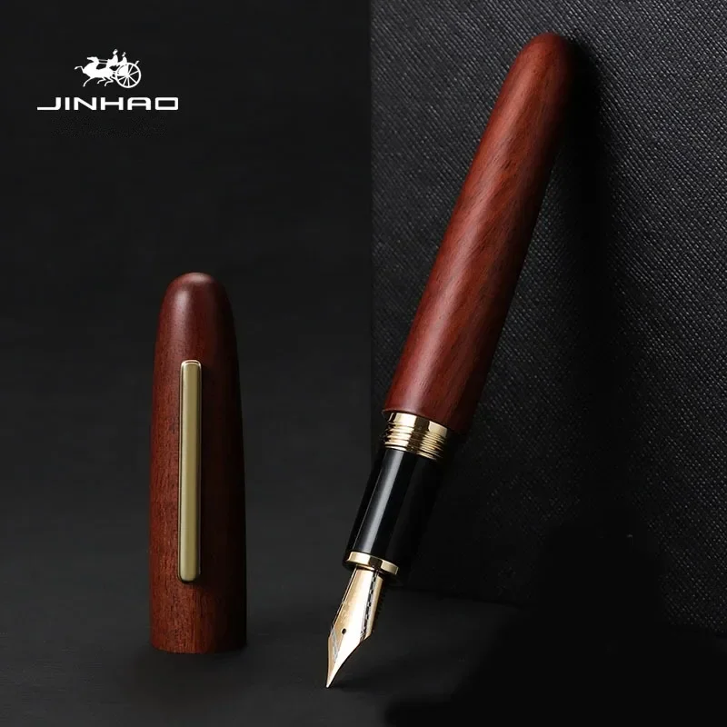 Jinhao 9056 천연 나무 수제 만년필 M/F 펜 - Woodworking School 리뷰 및 가격