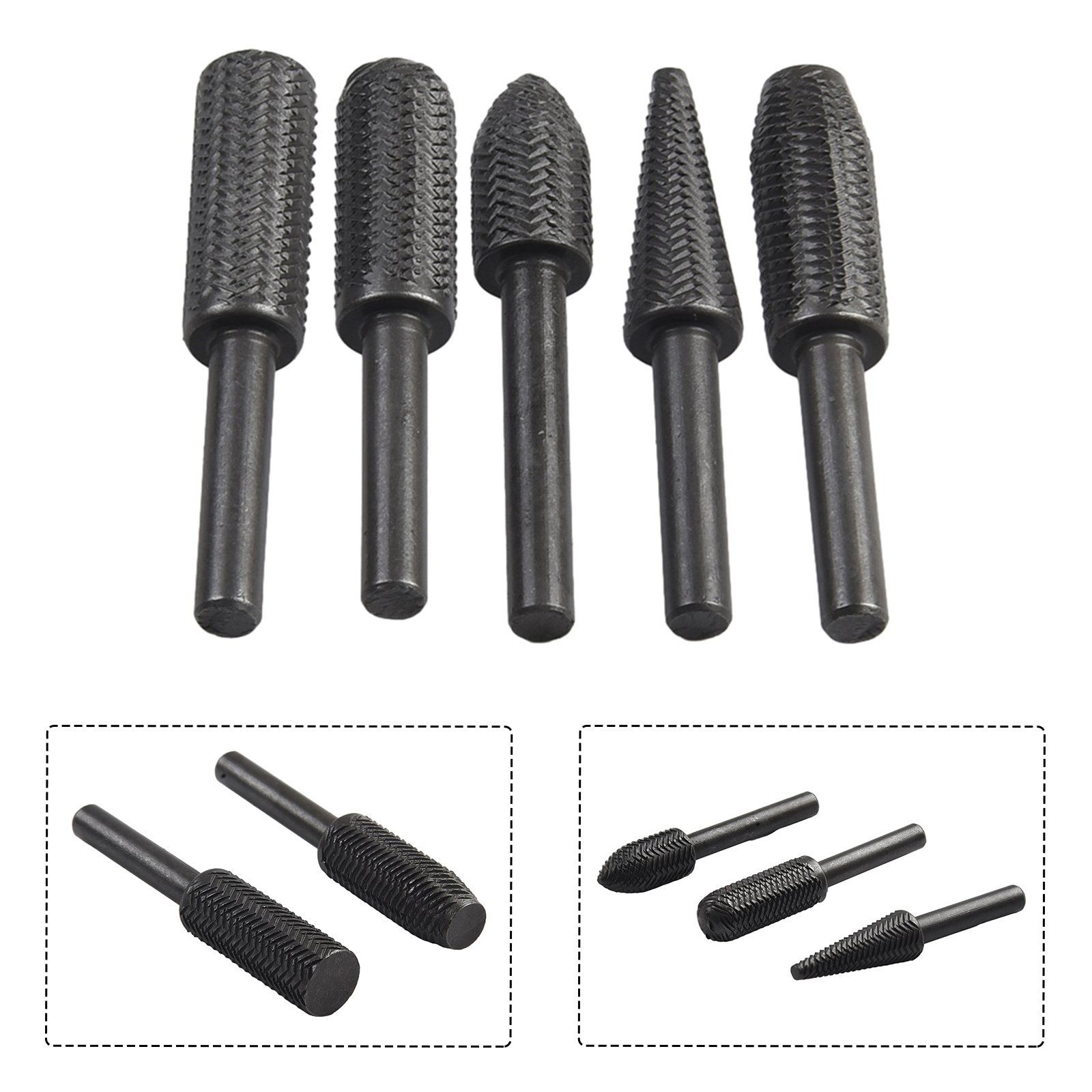 5개의 더블 컷 로터리 래스프 파일 세트 - 6mm 샹 - Woodworking Files And Rasps 리뷰 및 가격