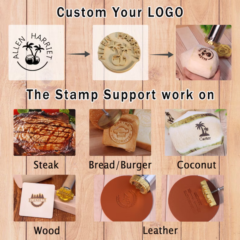 개인 맞춤형 로고 브랜딩 철제 스탬프 M8 맞춤 디자인 - Woodworking Logo Design Free 리뷰 및 가격