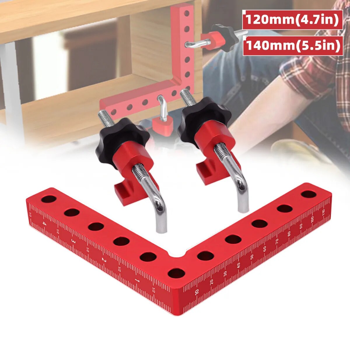 1세트 90도 포지셔닝 스퀘어 알루미늄 합금 직각 클램 - Woodworking Right Angle Clamp 리뷰 및 가격