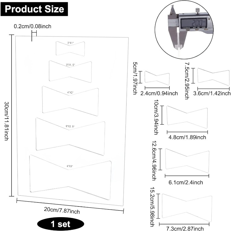 나비 상감 템플릿 세트, 아크릴 라우터 템플릿, 5 가 - Woodworking Router Templates 리뷰 및 가격