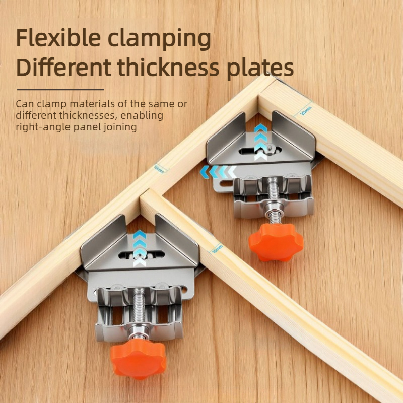 스테인리스 스틸 개폐형 앵글 클램프, 목공 접합용 퀵  - Woodworking Right Angle Clamp 리뷰 및 가격