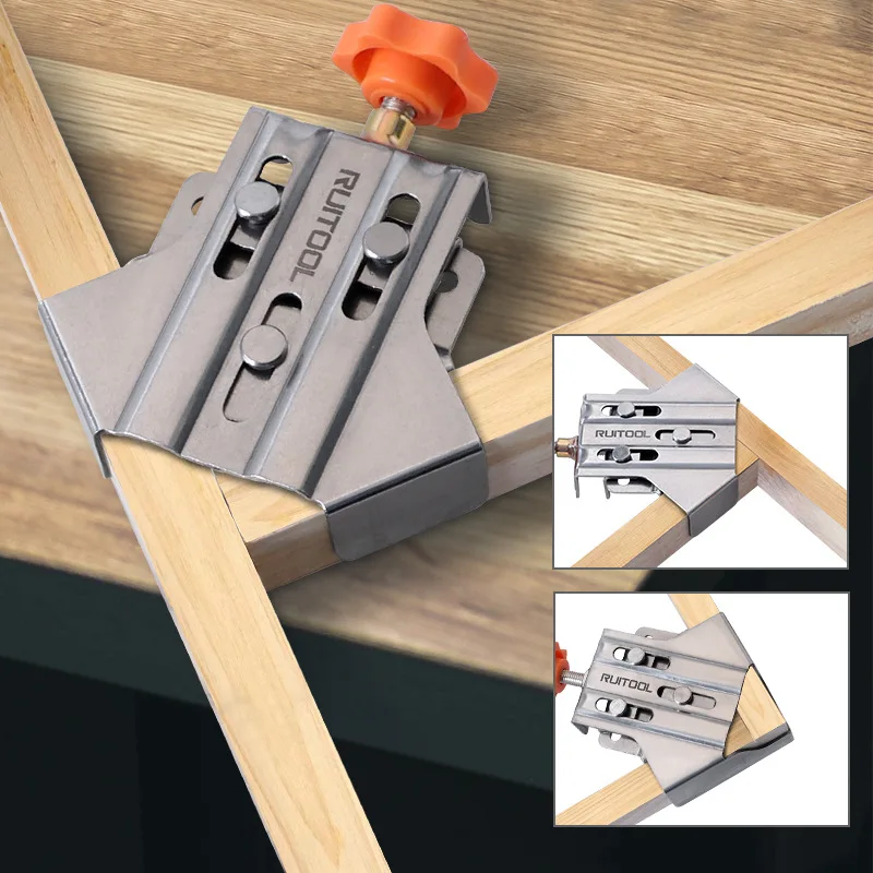 스테인리스 스틸 개폐형 앵글 클램프, 목공 접합용 퀵  - Woodworking Right Angle Clamp 리뷰 및 가격