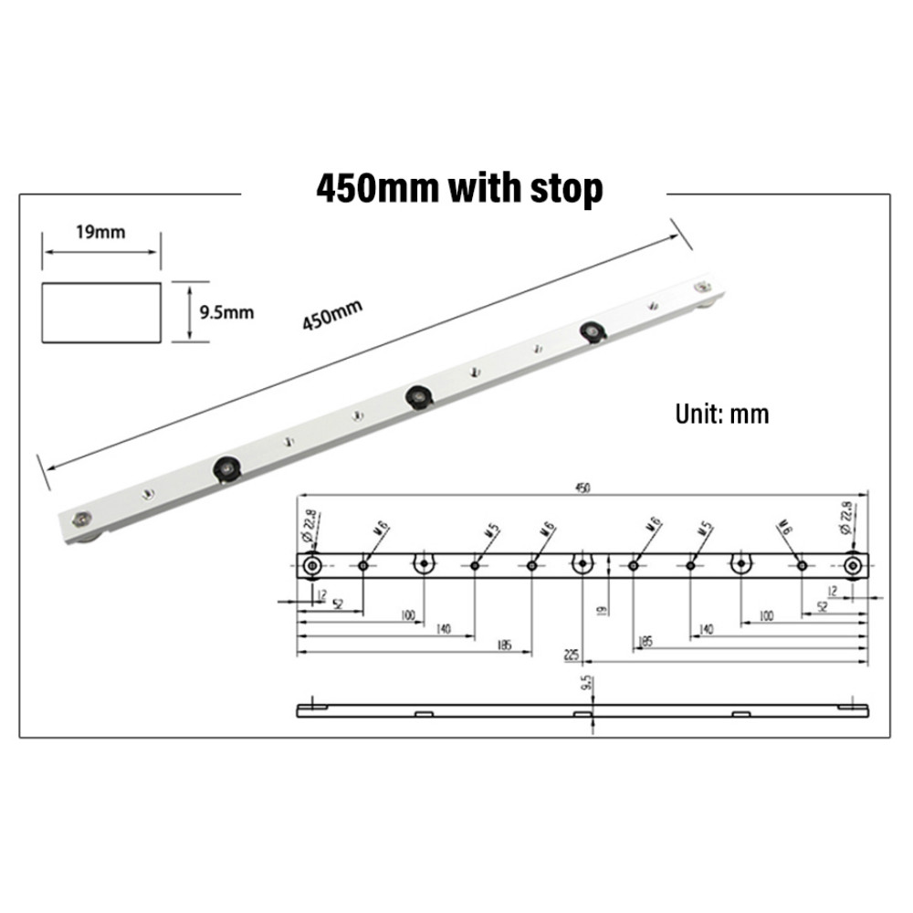 300 / 450 / 650mm 마이터 바 알루미늄 슬 - Woodworking Rasp 리뷰 및 가격