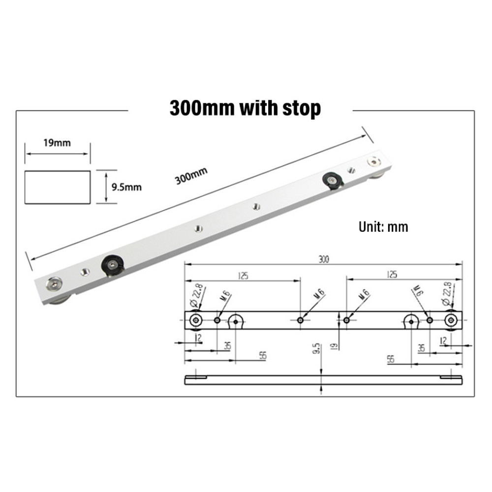 300 / 450 / 650mm 마이터 바 알루미늄 슬 - Woodworking Rasp 리뷰 및 가격