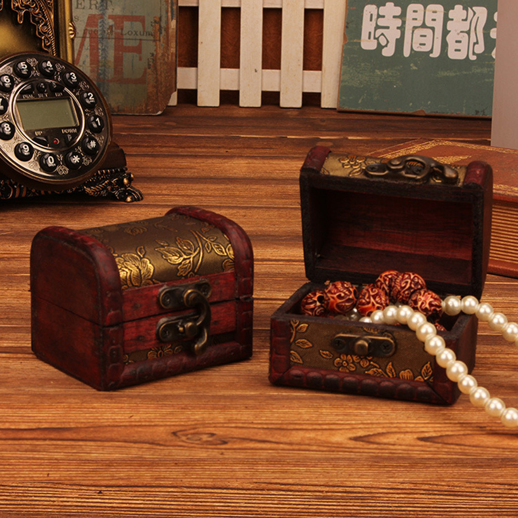 중국 스타일의 빈티지 나무 보석함, 잠금장치가 있는 장 - Wood Woodworking 리뷰 및 가격