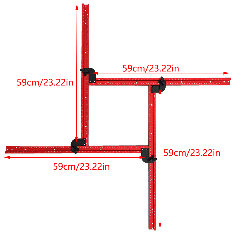 조절 가능한 스퀘어 라우터 템플릿 가이드, 가변 라우터 - Woodworking Router Templates 리뷰 및 가격