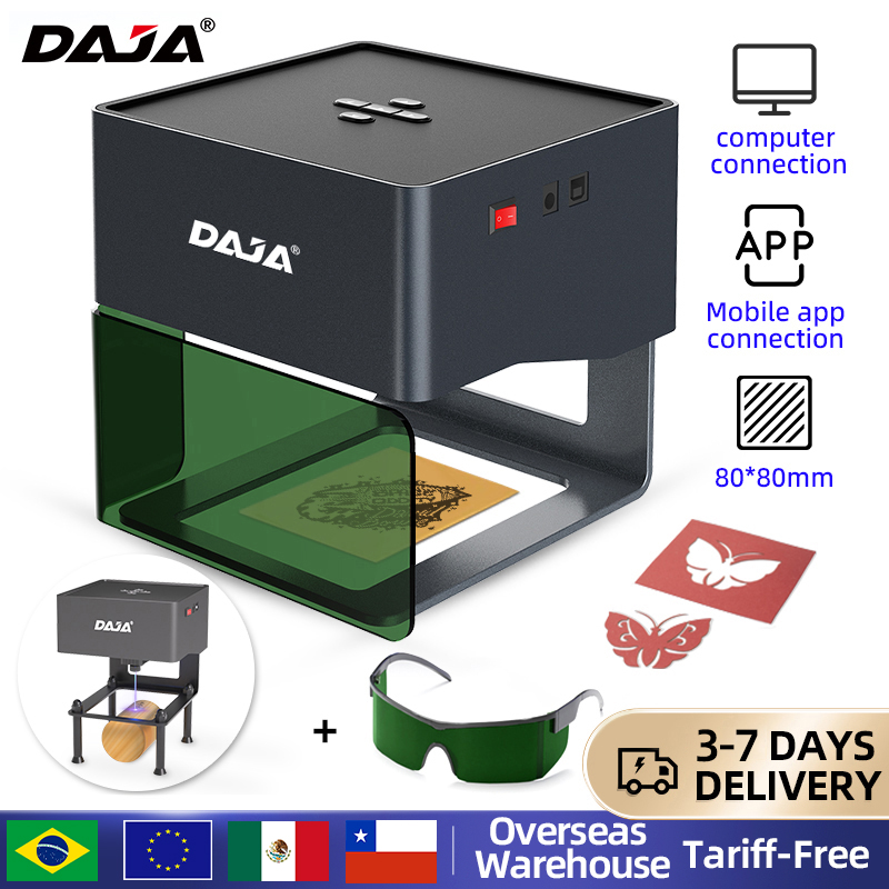 DAJA DJ6 미니 휴대용 레이저 조각기 Diy 블루 - Woodworking Laser 리뷰 및 가격